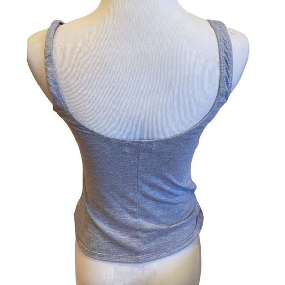 Urban Outfitters Gray Cami Tank Top Bra Cup Shirt S - Picture 3 of 5